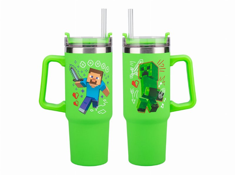 Copo Viagem Minecraft Verde