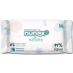 Toalhitas Bebé Nature Biodegradáveis Nunex 54 Un