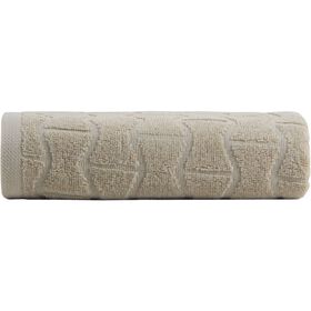 Toalha Mão Jacquard Bege Kasa