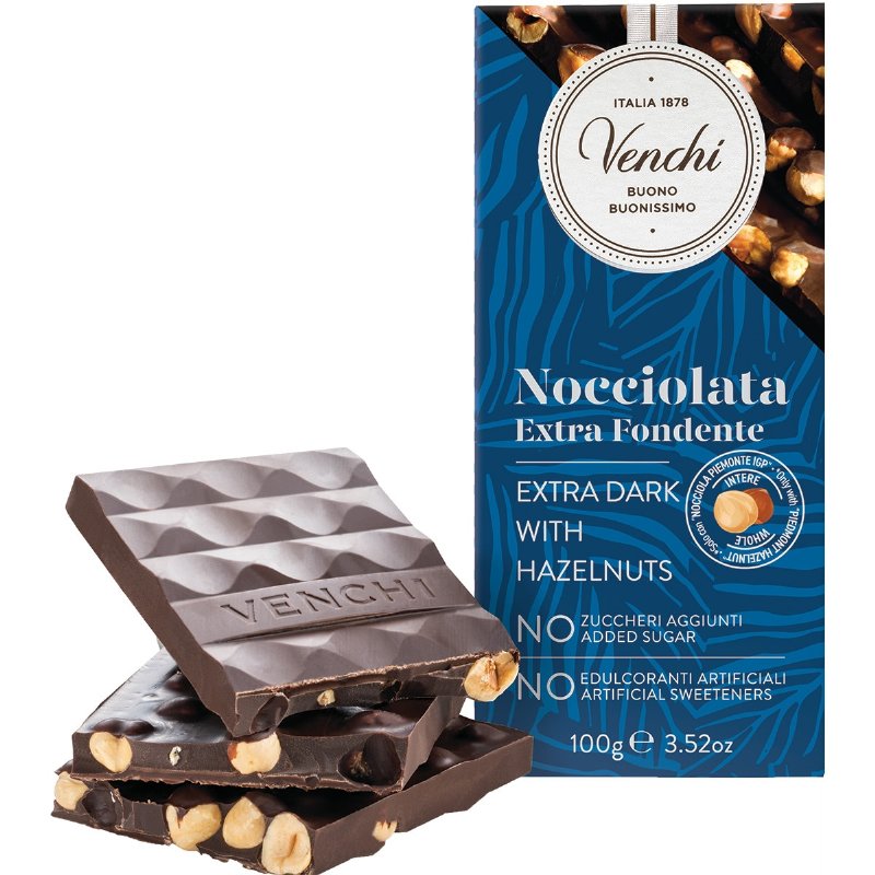 Chocolate Preto Com Avelãs Sem Açúcar 100 g