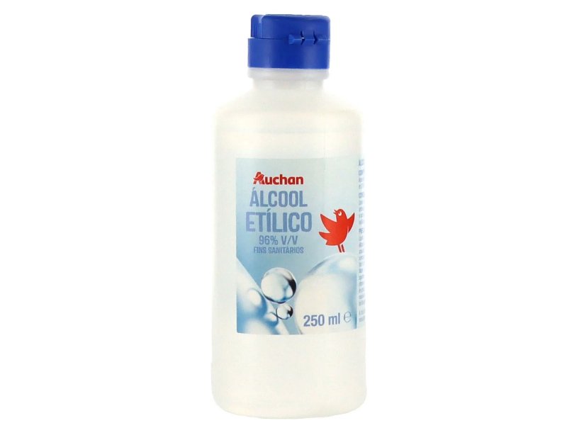 Álcool Auchan Etílico 96% Volume 250 ml