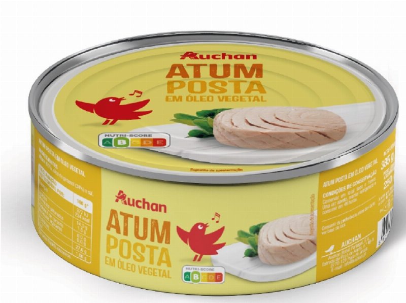 Atum Posta Auchan Em Óleo 385 (250)G