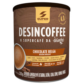 Suplemento Alimentar Em Pó Café Com Sabor Chocolate Belga Desincoffee 220 gr