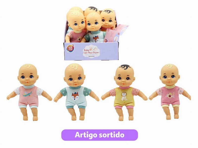 Boneco Bebé One Two Fun Corpo Fofo 20Cm Modelos Sortidos