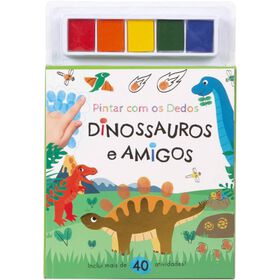 Pintar Com Os Dedos - Dinossauros E Amigos