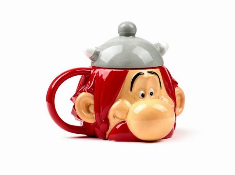 Caneca De Cerâmica Em Forma De Cabeça Obelix