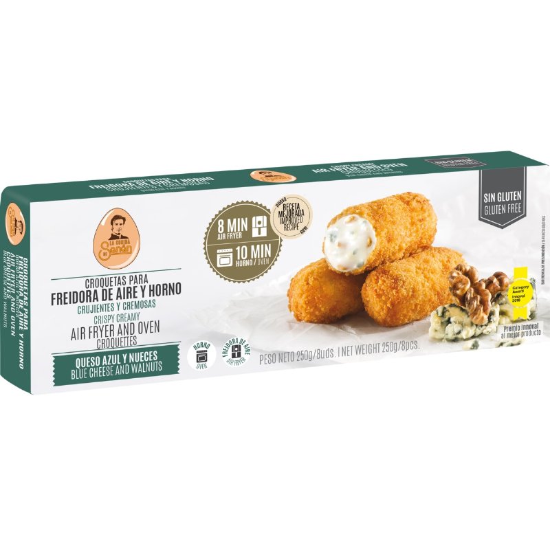 Croquetes Para Forno E Airfryer De Queijo Azul E Nozes 250 g