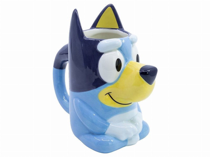 Caneca Grande Bluey 3D Azul 280