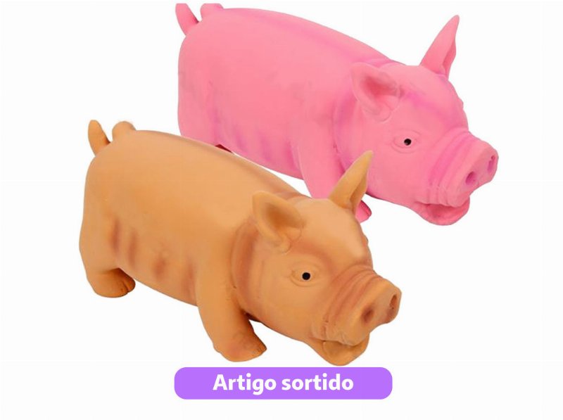 Brinquedo Cão Latex Porco