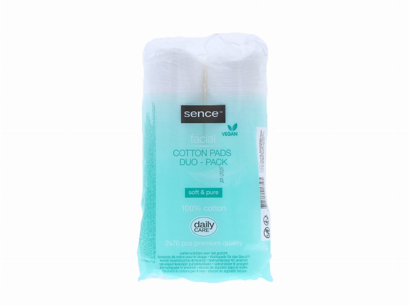 Discos Desmaquilhantes Sence Algodão Soft&Pure 2X70Un