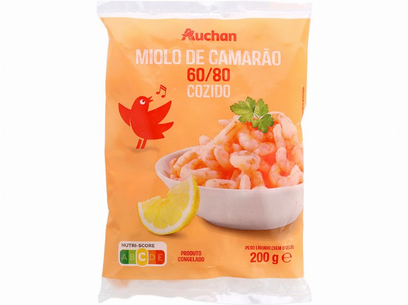 Miolo De Camarão Auchan 60/80 Cozido 200 g