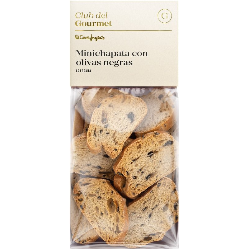 Mini Chapatas Com Azeitonas Pretas 120 g