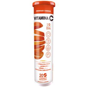 Suplemento Alimentar Vitamina C Efervescente Mais Saudável 20 Comprimidos