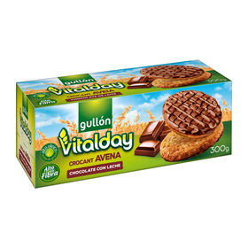Bolachas Vitalday Crocantes De Aveia E Chocolate Gullón 300 gr