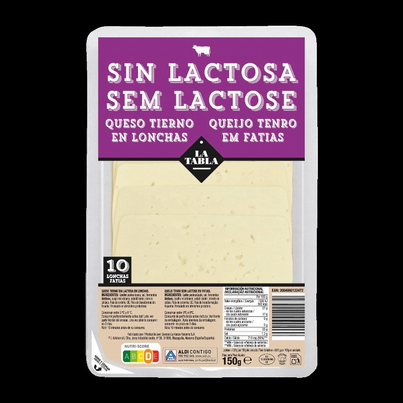 Queijo Sem Lactose Em Fatias 150 g