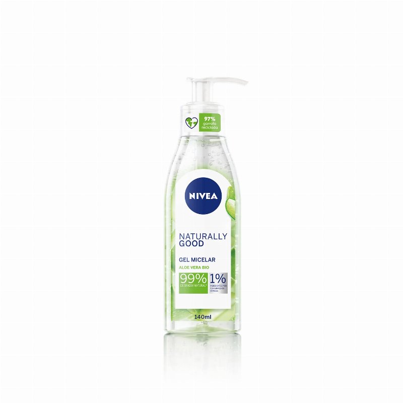 Nivea Naturally Good Gel Micelar De Rosto Com Aloe Vera Bio 140 ml