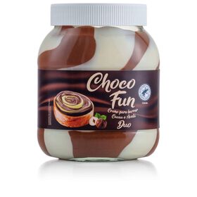 Creme Duo Para Barrar Cacau E Avelã Choco Fun 750 gr