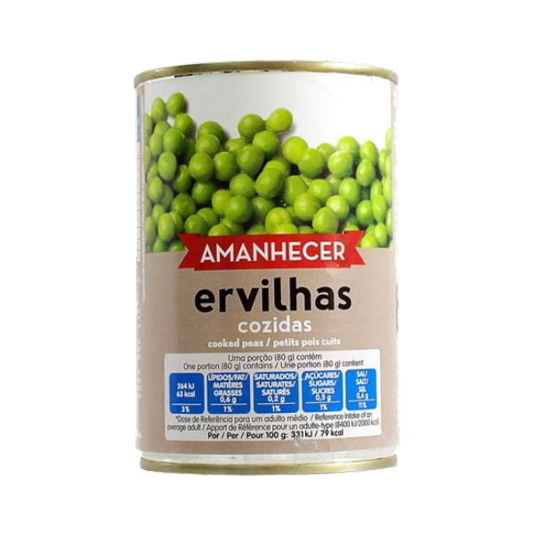 Ervilhas Cozidas Lata 420 g Amanhecer