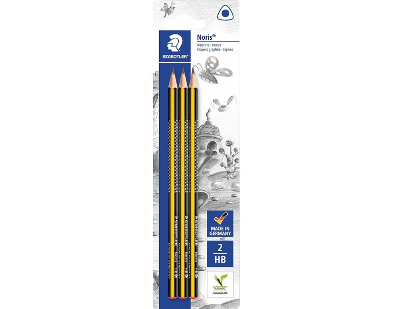 Lápis Grafite Triangular Noris Staedtler Wopex 3 Unidades