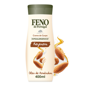 Creme Corpo Hipoalergénico Amêndoa Feno 400 ml