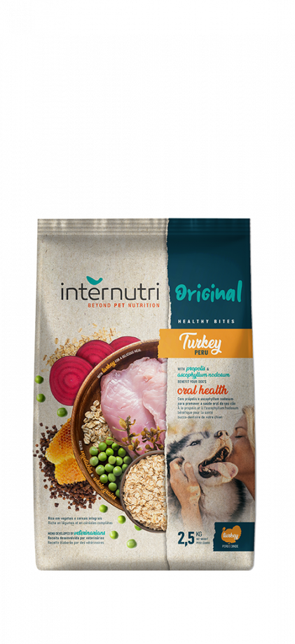 Comida Seca Para Cão Original Peru Internutri 2.5Kg