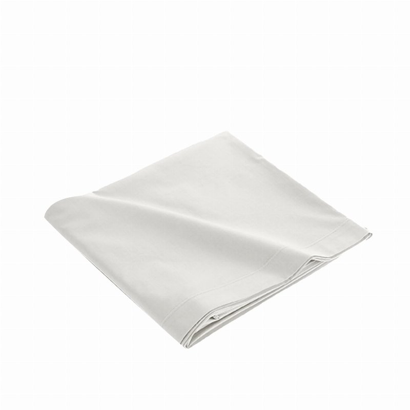 Hkh Lençol Liso 2 Pessoas Algodão Bio Branco