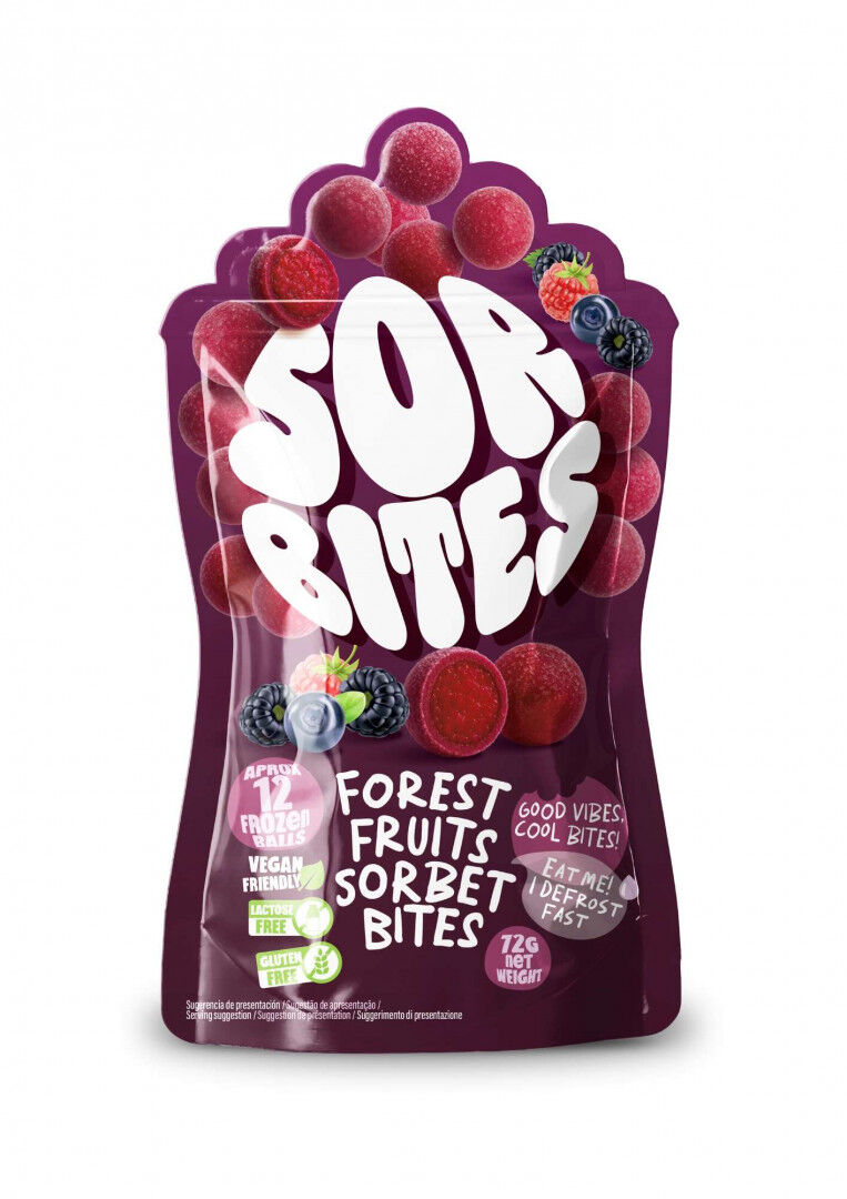 Mini Bolas De Gelado De Frutos Vermelhos Sorbites 0.072Kg