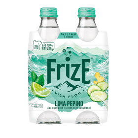 Água Com Gás Lima, Pepino E Gengibre Frize 4 X 25 cl