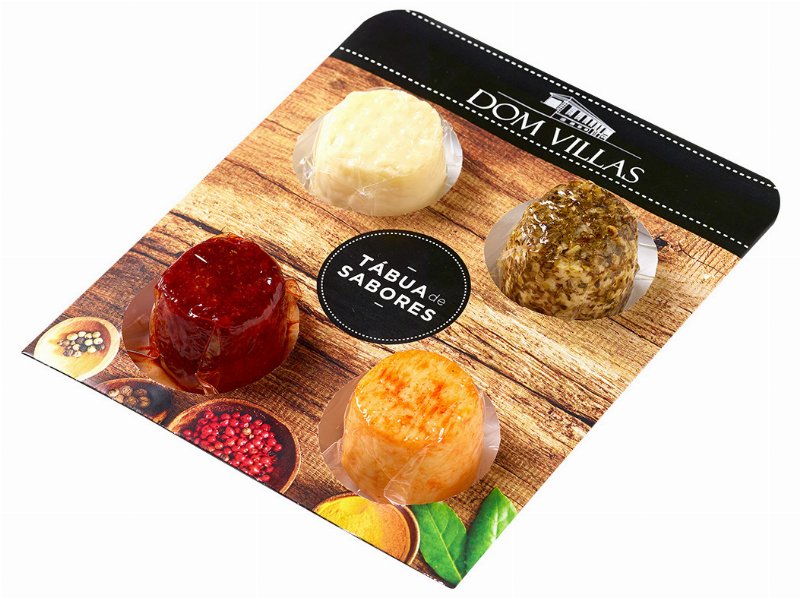 Tábua 4 Queijos Dom Villas Com Especiarias 4X50 g