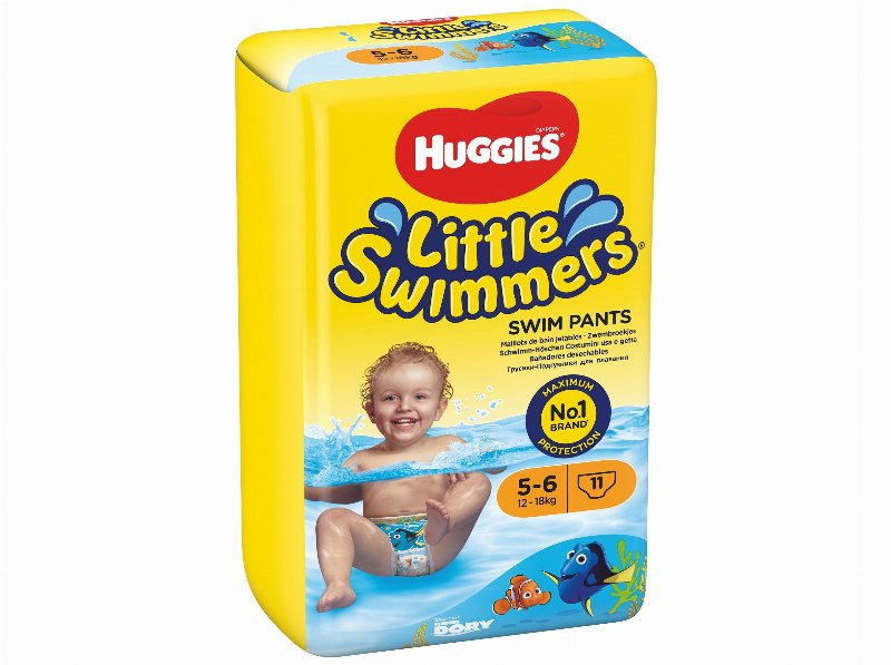 Fralda Cueca Banho Huggies Little Swimmers T5-6 12-18 kg 11Un