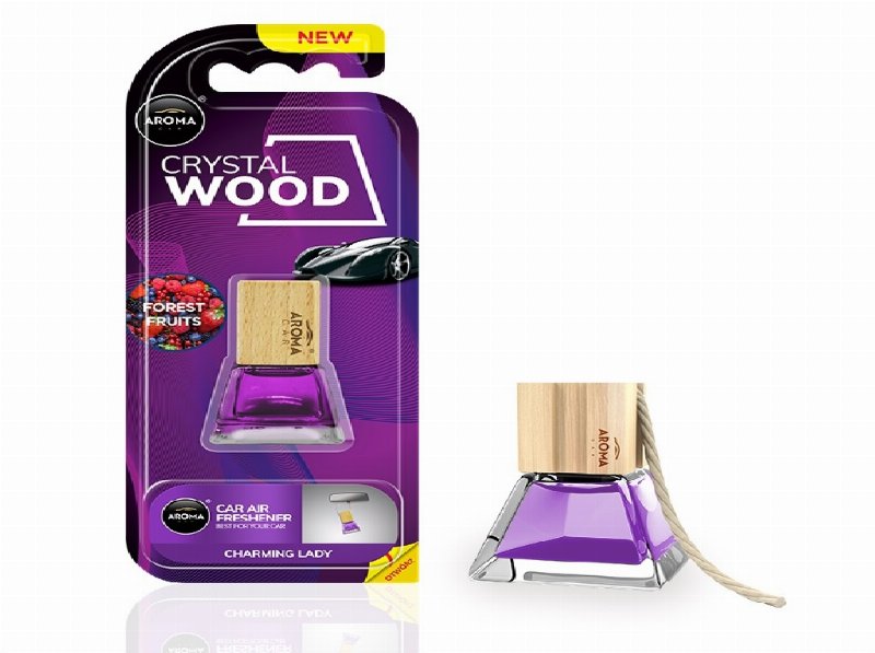 Ambientador Auto Aroma Car Crystal Wood Frutos Silvestres 7 ml