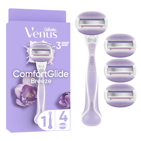 Máquina Depilatória Comfortglide Breeze Com 4 Recargas Gillette Venus 1 Un