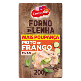 Fiambre De Peito De Frango Forno De Lenha Fatias Finas Campofrio 200 gr