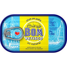 Atum Posta Ao Natural Bom Petisco 120 gr (Peso Escorrido 84 gr)