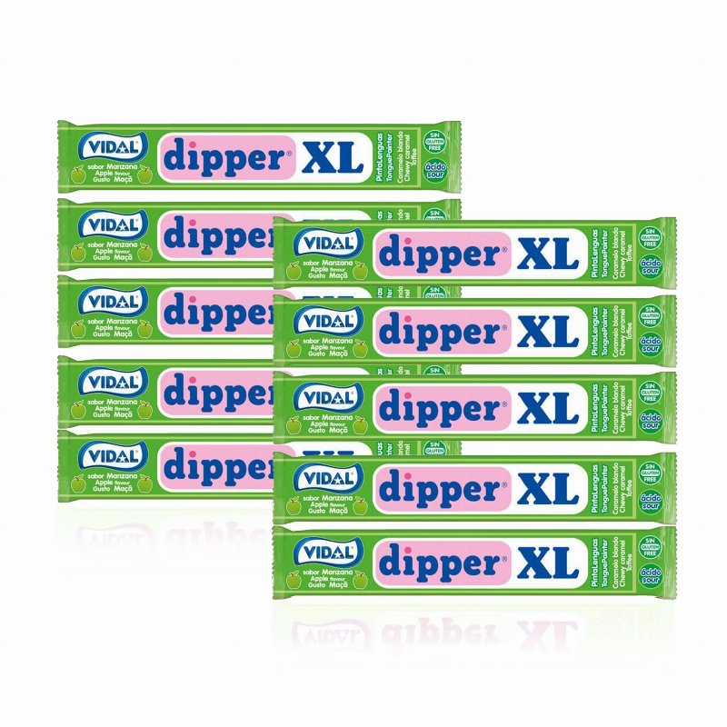 Vidal Dipper Xl Maçã 10 gr - Pack 10 X 10 gr