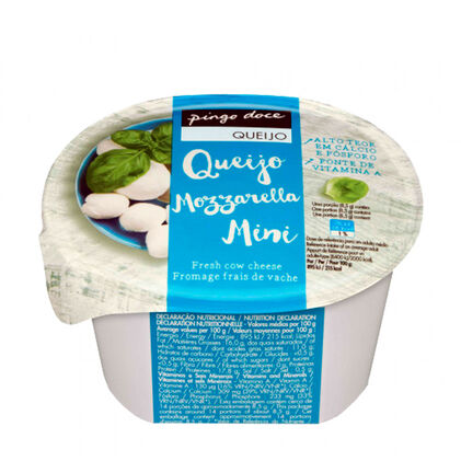 Queijo Fresco Mozzarela Mini Pingo Doce 0.125Kg