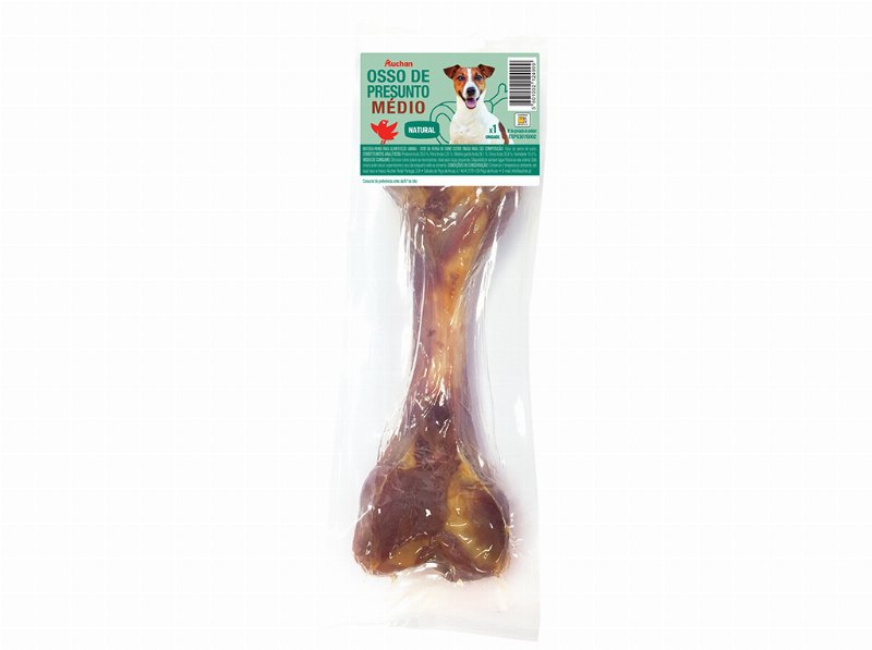 Osso Para Cão Auchan Osso Presunto Médio 1Un