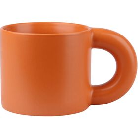 Caneca Com Asa Grossa 330 ml Laranja Casa Em Flor Kasa