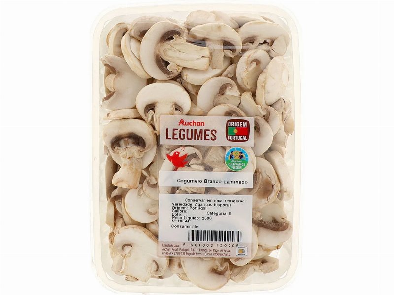 Cogumelo Branco Laminado Auchan Cultivamos O Bom 250 g