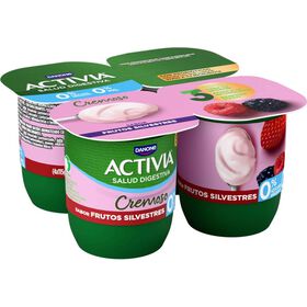 Iogurte Bifidus Cremoso Magro Frutos Silvestres Activia Danone 480 gr (4 Un)