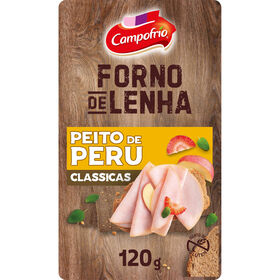 Fiambre De Peito De Peru Forno De Lenha Fatiado Campofrio 120 gr