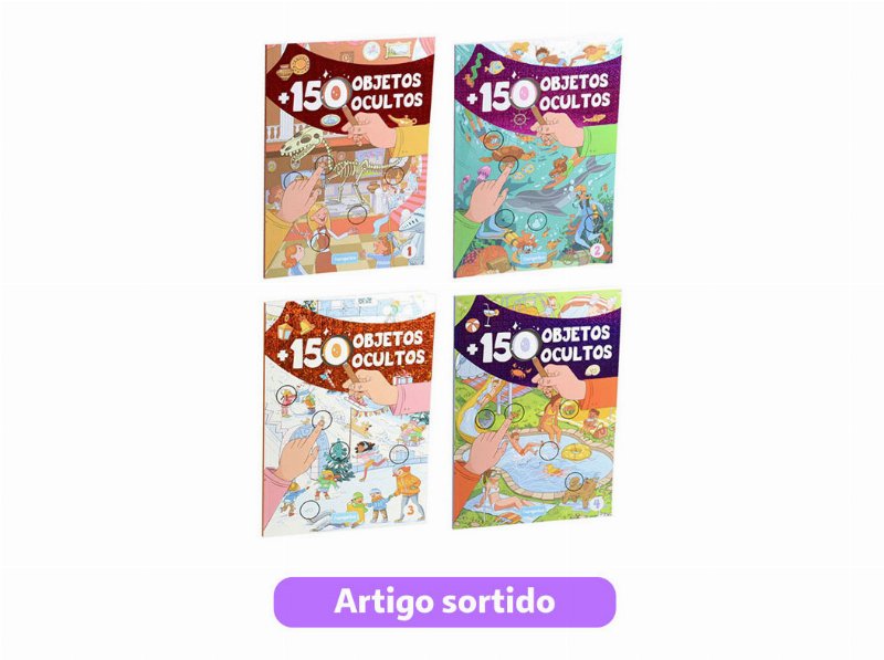 Livro +150 Objetos Ocultos Modelos Sortidos