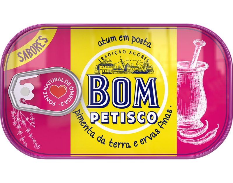 Atum Posta Bom Petisco Pimenta Terra E Ervas 120(78)G