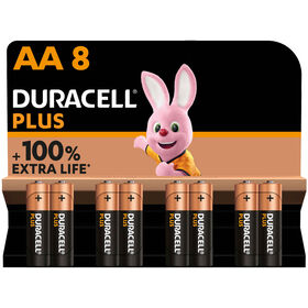 Pilhas Aa Plus Duracell 8 Un
