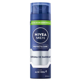 Espuma De Barbear Protect & Care Suave Nivea Men 200 ml