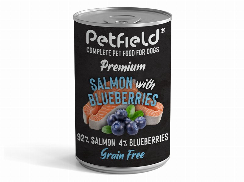 Comida Húmida Cão Petfield Salmão E Mirtilo 400 g
