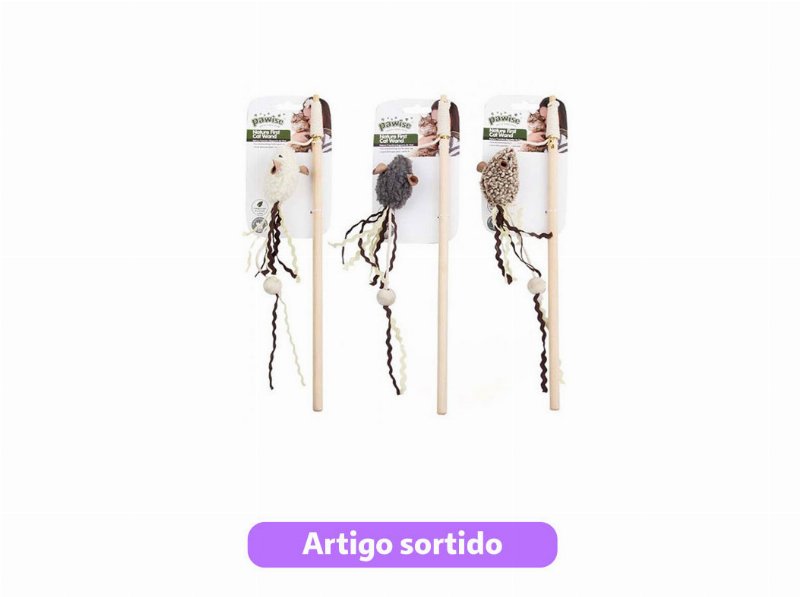 Brinquedo Gato Pawise Cana Com Rato Cores Sortidas