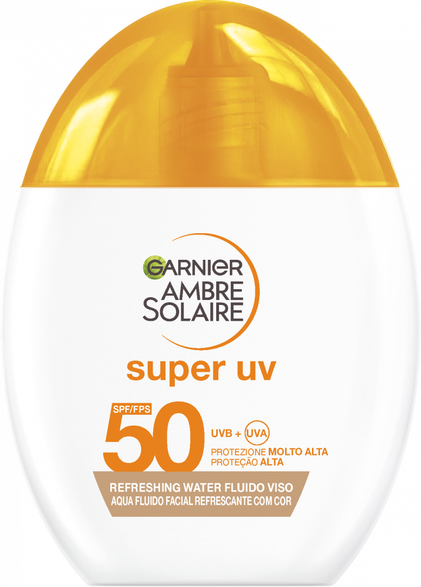 Protetor Solar Rosto Com Cor Super Uv Fps50 Ambre Solaire 0.04L