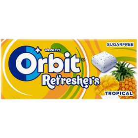 Pastilhas Refresher's Sabor Tropical Orbit 15,6 gr