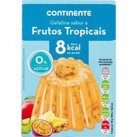 Gelatina Em Pó Frutos Tropicais Sem Açúcar Continente 25 gr